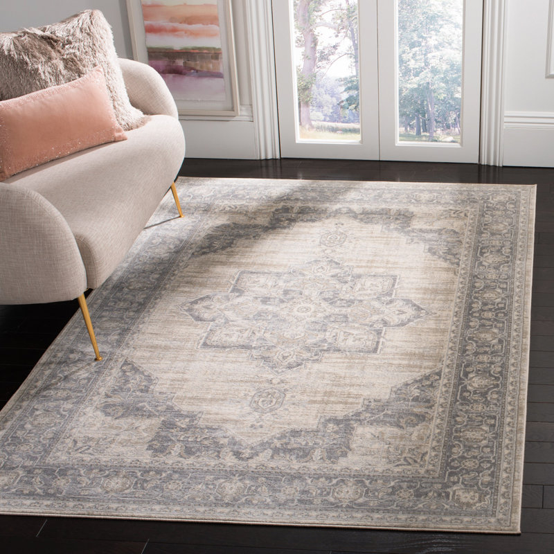 Bungalow Rose Halma Oriental Cream/Gray Area Rug & Reviews Wayfair.ca